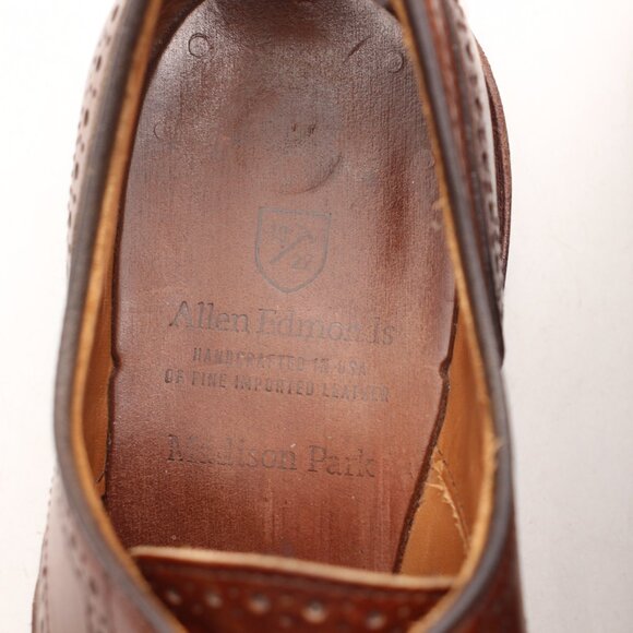 Allen Edmonds Madison Park Men\'s Size 7.5 D Leather Wing tip Oxford Dress Shoes main image 8
